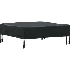 vidaXL Tafel Dek Effen Zwart 62 x 62 x 15 cm 600D Oxford Stof