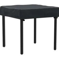 vidaXL Tafel Dek Effen Zwart 62 x 62 x 15 cm Stof