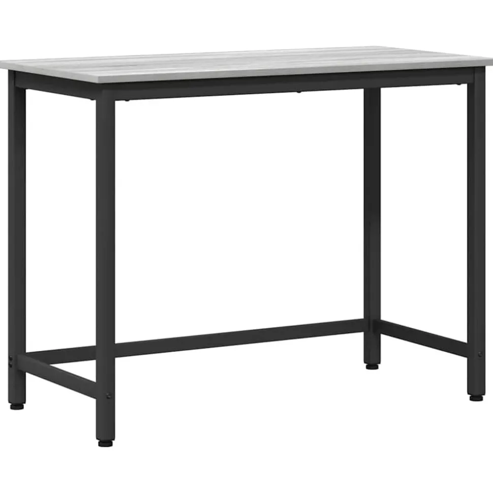 vidaXL Tafel Grijs Sonoma 80 x 50 x 76,5 cm Engineered hout en staal