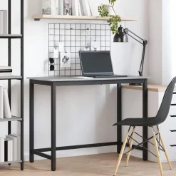 vidaXL Tafel Grijs Sonoma 80 x 50 x 76,5 cm Engineered hout en staal