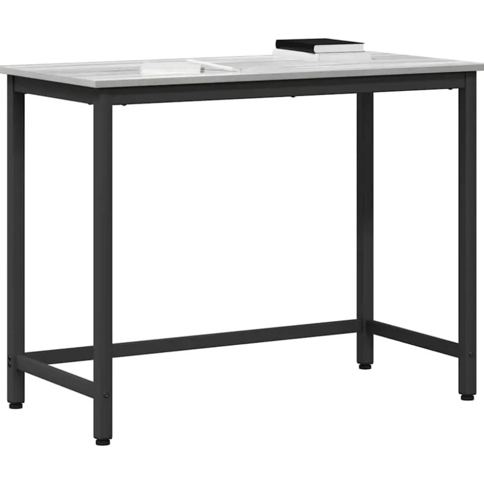 vidaXL Tafel Grijs Sonoma 80 x 50 x 76,5 cm Engineered hout en staal