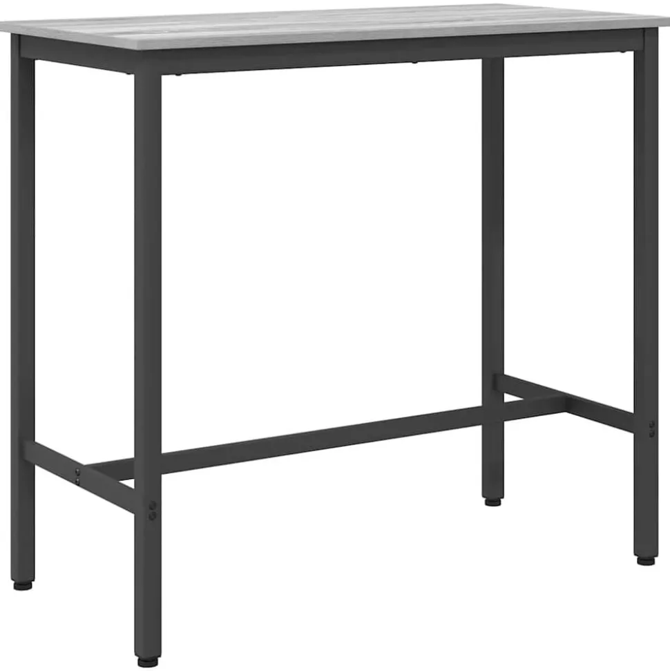 vidaXL Tafel Grijs Sonoma 100 x 50 x 90,5 cm Engineered hout en staal