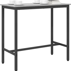 vidaXL Tafel Grijs Sonoma 100 x 50 x 90,5 cm Engineered hout en staal