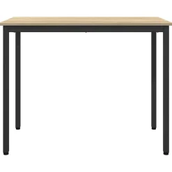 vidaXL Tafel Sonoma Eiken 100 x 50 x 76,5 cm Engineered hout en staal