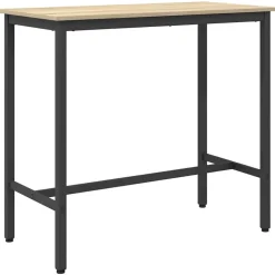 vidaXL Tafel Sonoma Eiken 100 x 50 x 90,5 cm Engineered hout en staal