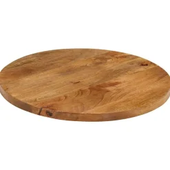 vidaXL Tafelblad Ø 40x2,5 cm rond massief ruw mangohout