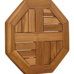 vidaXL Tafelblad achthoekig 40x40x2,5 cm massief teakhout