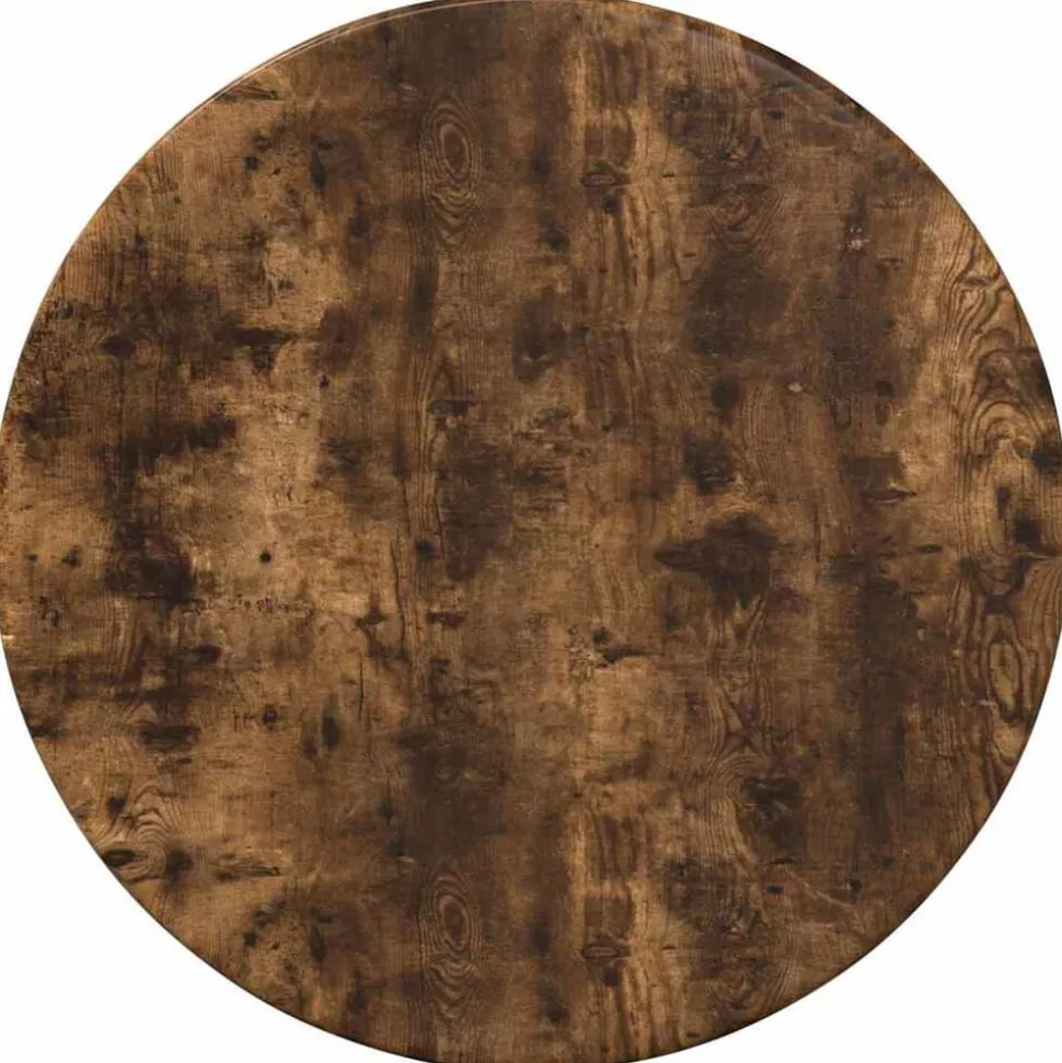 vidaXL Tafelblad Gerookt eiken Ø 30 x 1,5 cm Bewerkt hout