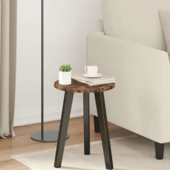vidaXL Tafelblad Gerookt eiken Ø 30 x 1,5 cm Bewerkt hout