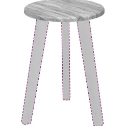 vidaXL Tafelblad Grijs Sonoma 30 x 30 x 1,5 cm Bewerkt hout