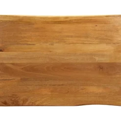 vidaXL Tafelblad met natuurlijke rand 90x80x3,8 cm massief mangohout