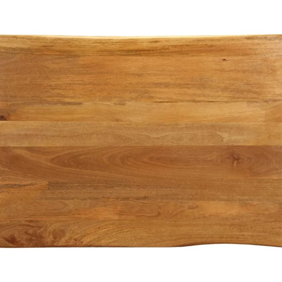 vidaXL Tafelblad met natuurlijke rand 90x80x3,8 cm massief mangohout