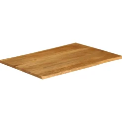 vidaXL Tafelblad met natuurlijke rand 90x80x3,8 cm massief mangohout