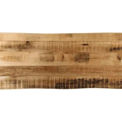 vidaXL Tafelblad met natuurlijke rand 90x40x2,5 cm massief mangohout