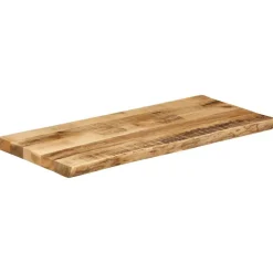 vidaXL Tafelblad met natuurlijke rand 90x40x2,5 cm massief mangohout