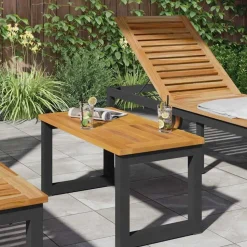 vidaXL Tafelblad Olie naturel 80 x 40 x 2 cm Massief Acaciahout