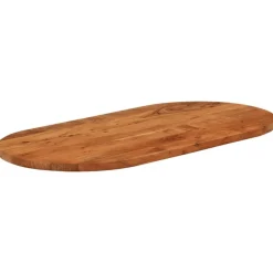 vidaXL Tafelblad ovaal 80x40x2,5 cm massief acaciahout