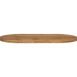 vidaXL Tafelblad ovaal 80x40x2,5 cm massief mangohout