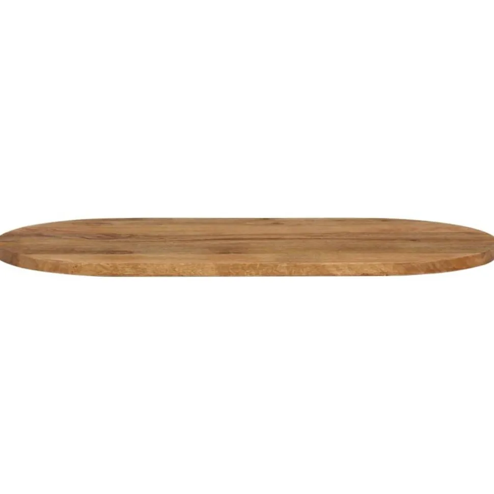 vidaXL Tafelblad ovaal 80x40x2,5 cm massief mangohout