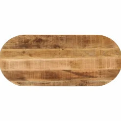 vidaXL Tafelblad ovaal 80x40x3,8 cm massief ruw mangohout