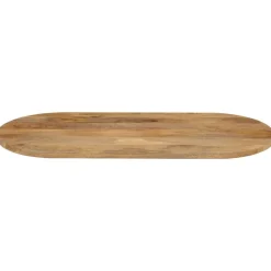 vidaXL Tafelblad ovaal 80x40x3,8 cm massief mangohout