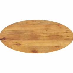 vidaXL Tafelblad ovaal 140x50x3,8 cm massief mangohout