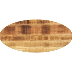 vidaXL Tafelblad ovaal 90x40x2,5 cm massief mangohout