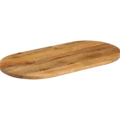 vidaXL Tafelblad ovaal 80x40x3,8 cm massief mangohout