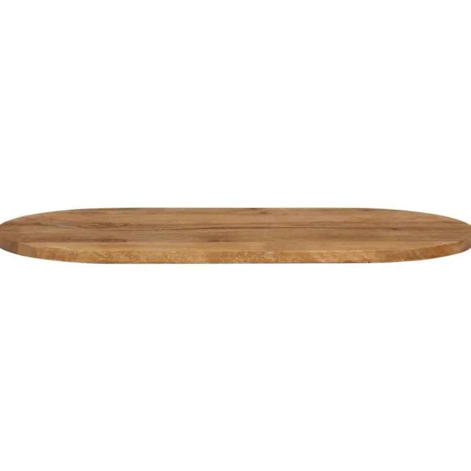 vidaXL Tafelblad ovaal 80x40x3,8 cm massief mangohout
