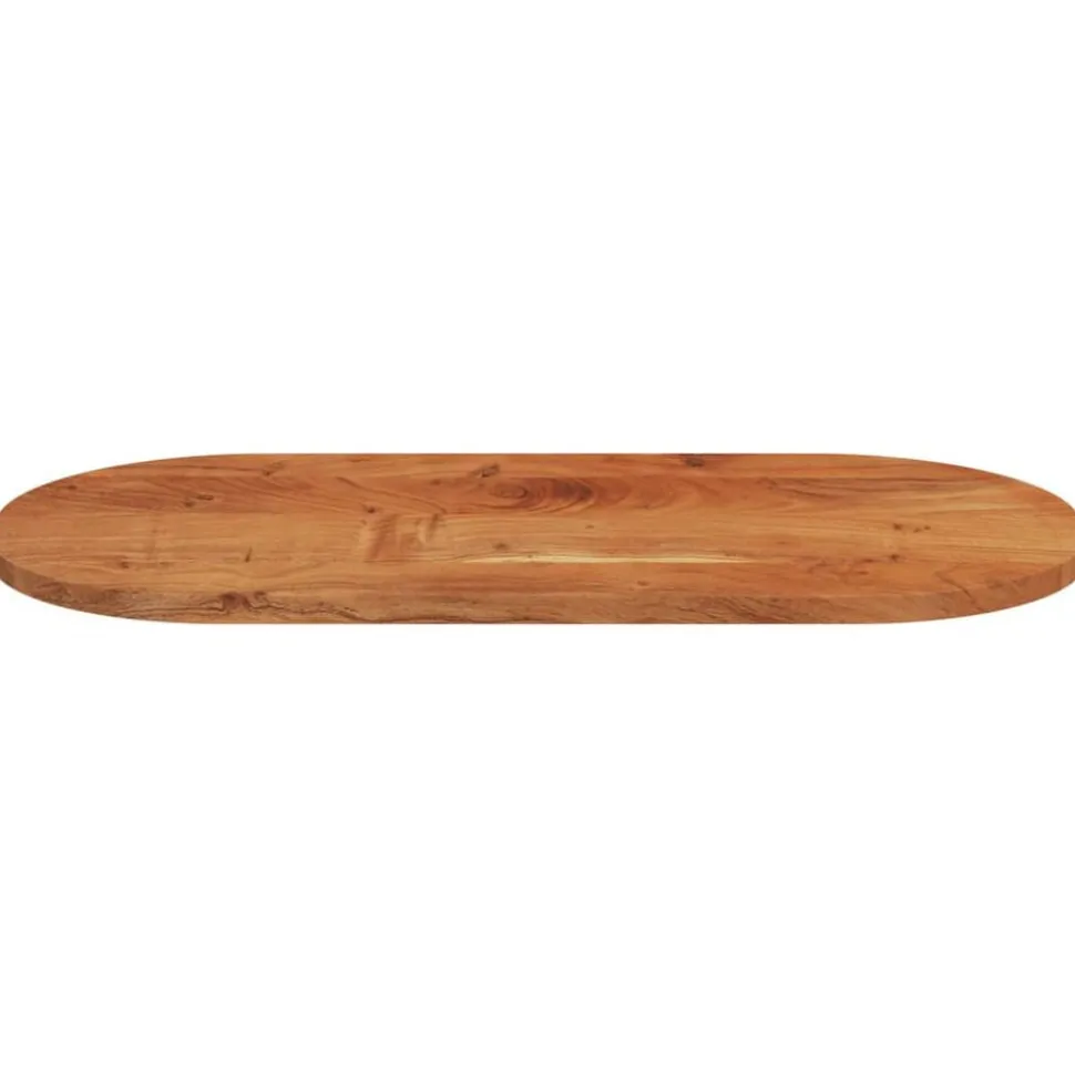 vidaXL Tafelblad ovaal 80x40x3,8 cm massief acaciahout
