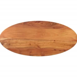 vidaXL Tafelblad ovaal 80x40x2,5 cm massief acaciahout