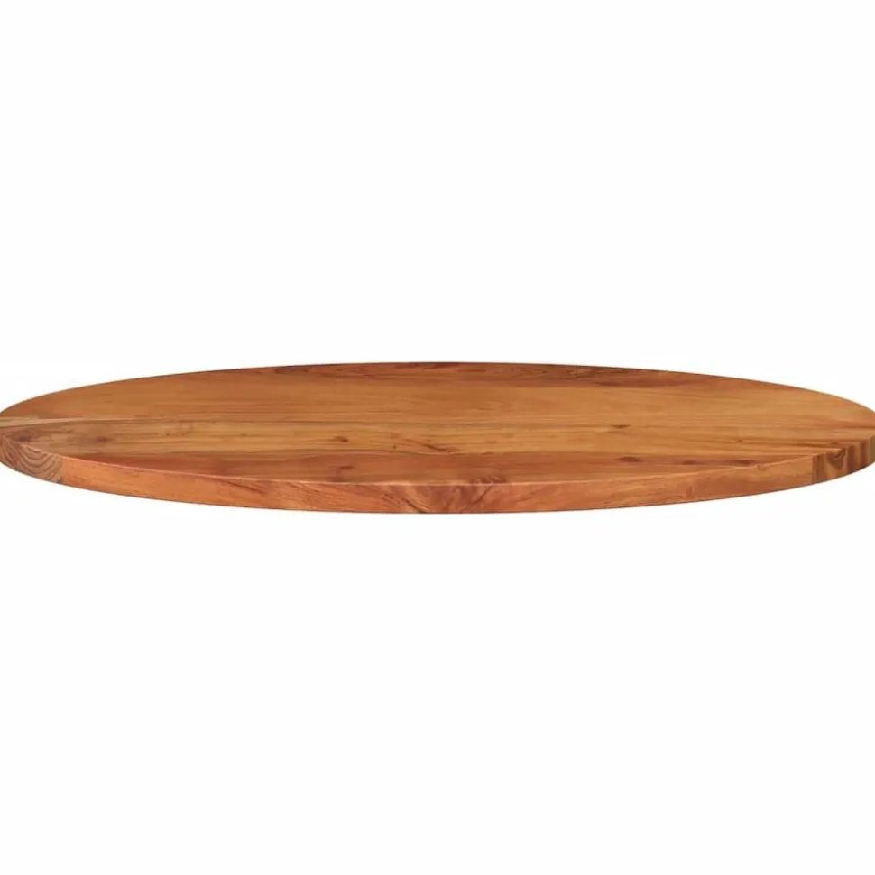 vidaXL Tafelblad ovaal 80x40x3,8 cm massief acaciahout