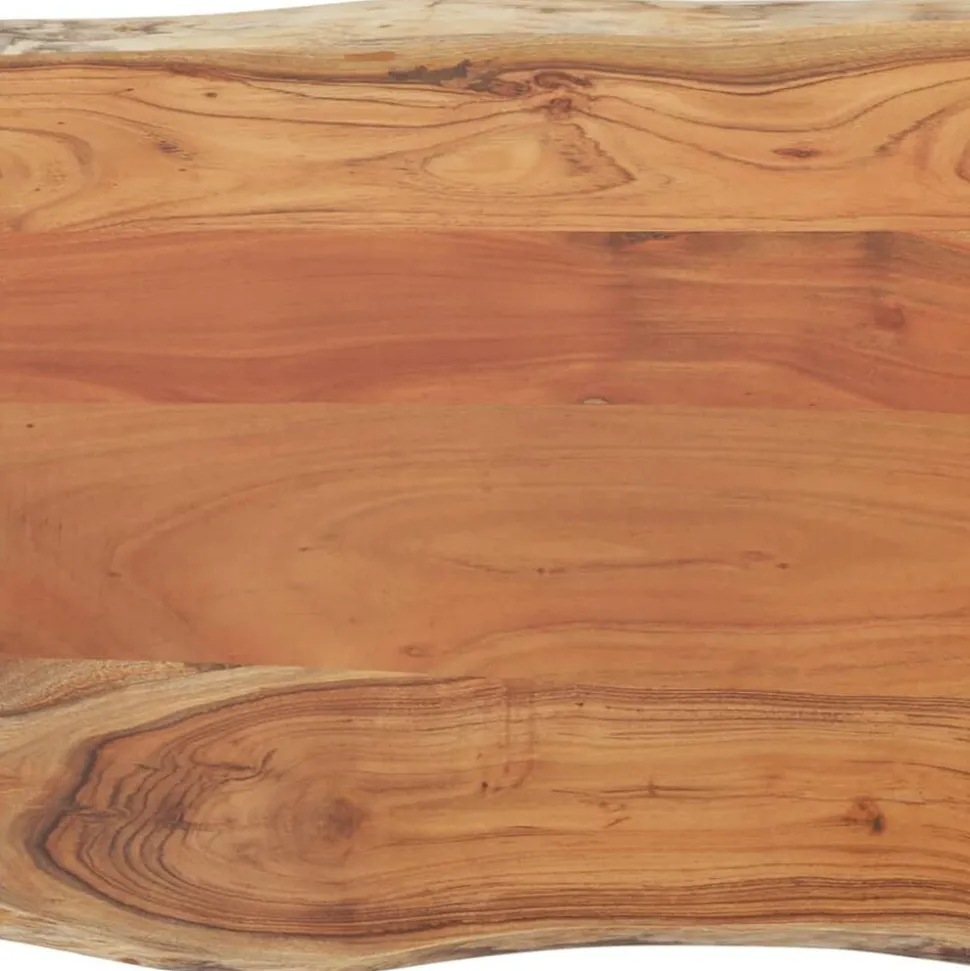 vidaXL Tafelblad rechthoekig natuurlijke rand 40x40x2,5 cm acaciahout