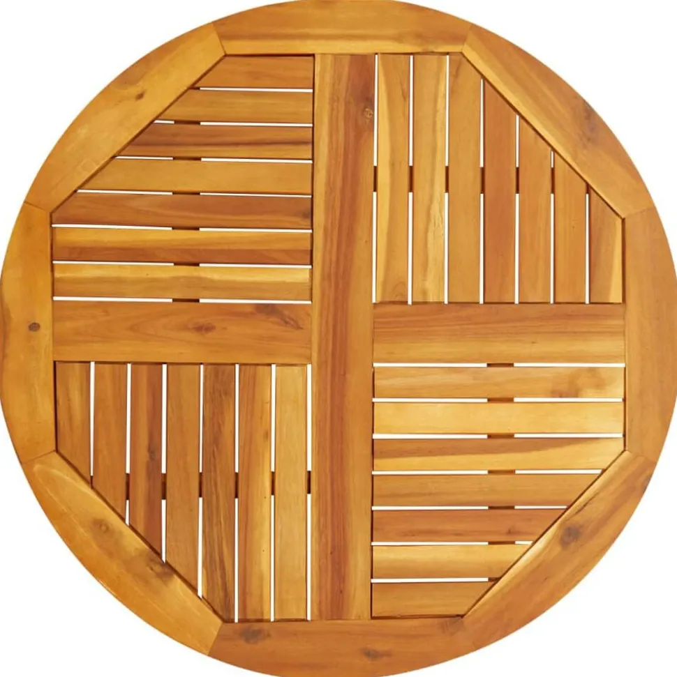 vidaXL Tafelblad rond Ø 80x2,2 cm massief acaciahout