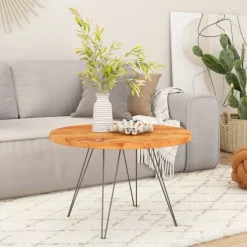 vidaXL Tafelblad rond Ø 40x3,8 cm massief acaciahout