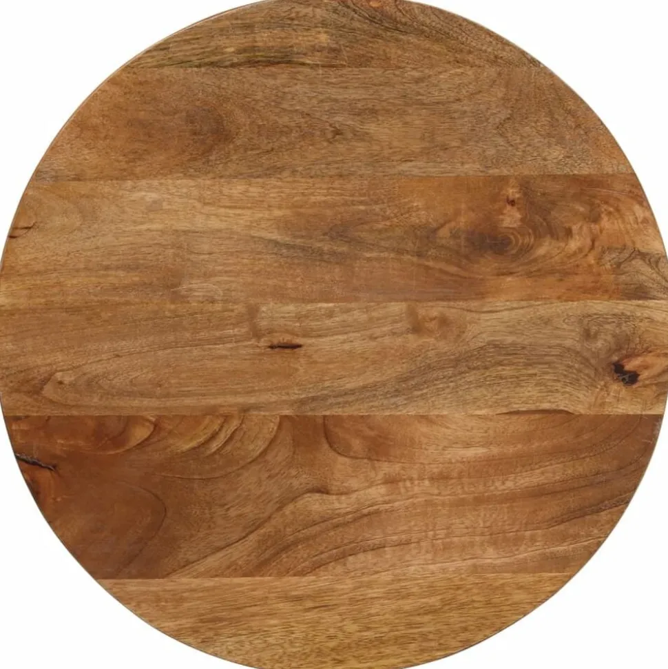 vidaXL Tafelblad rond Ø 40x3,8 cm massief ruw mangohout