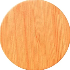 vidaXL Tafelblad rond Ø30x2,5 cm massief grenenhout wasbruin