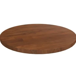 vidaXL Tafelblad rond Ø30x1,5 cm bewerkt massief eikenhout donkerbruin