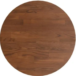 vidaXL Tafelblad rond Ø30x1,5 cm bewerkt massief eikenhout donkerbruin