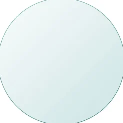 vidaXL Tafelblad van gehard glas 300 mm rond