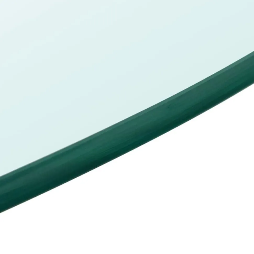 vidaXL Tafelblad van gehard glas 300 mm rond