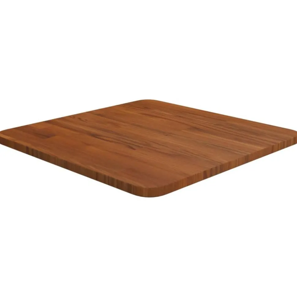 vidaXL Tafelblad vierkant 40x40x1,5cm behandeld eiken donkerbruin