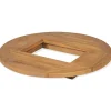 vidaXL Tafelblad voor bierkrat 70 cm teakhout