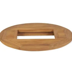 vidaXL Tafelblad voor bierkrat 70 cm teakhout