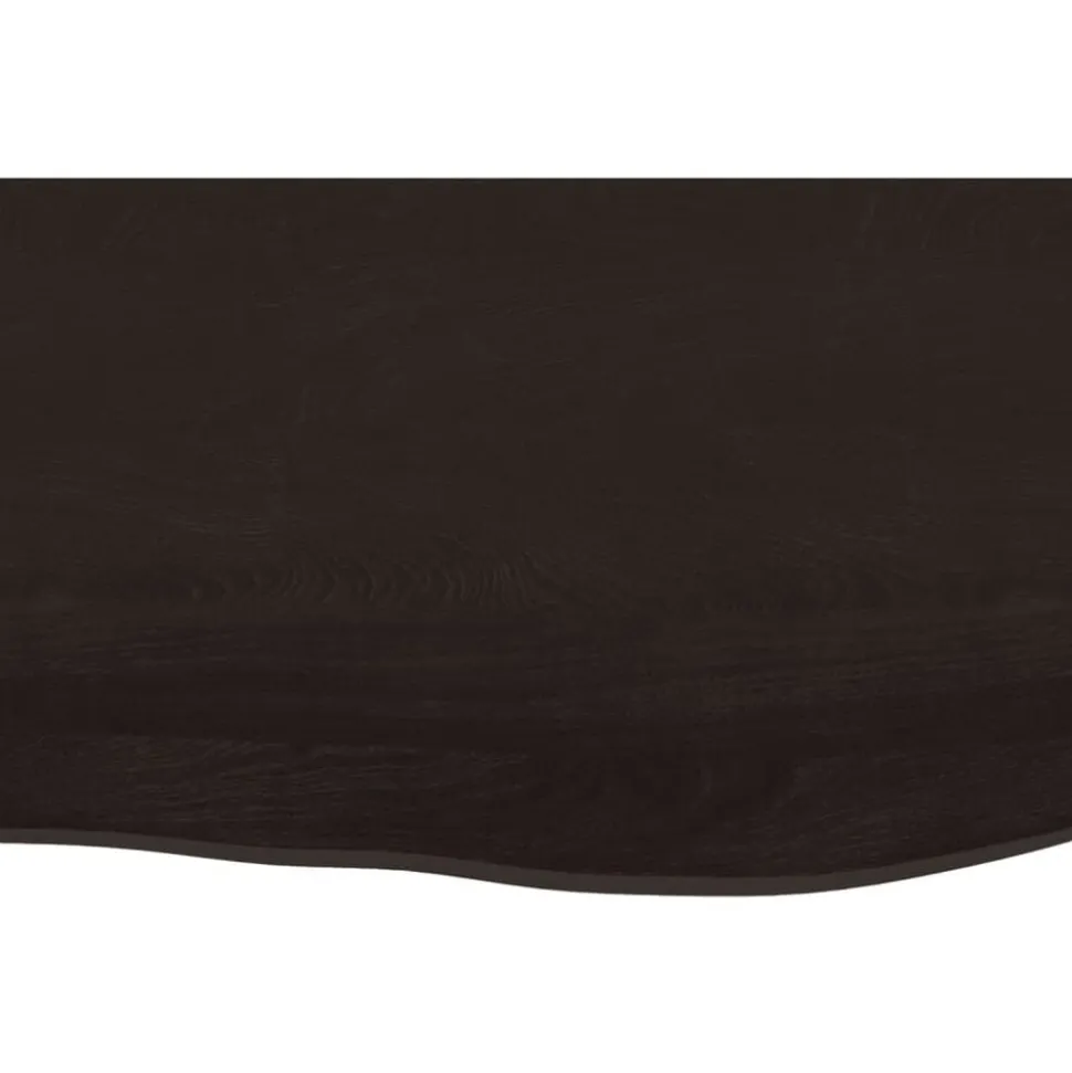 vidaXL Tafelblad 60x40x2 cm behandeld massief eikenhout donkerbruin