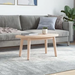 vidaXL Tafelblad 70x35x2,5 cm massief grenenhout ovaal