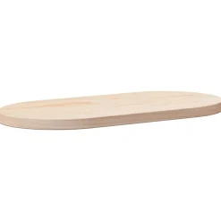 vidaXL Tafelblad 60x30x2,5 cm massief grenenhout ovaal
