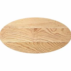vidaXL Tafelblad 80x40x2 cm ovaal massief eikenhout