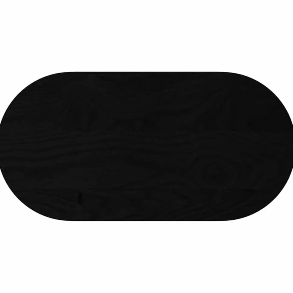 vidaXL Tafelblad 80x40x2 cm ovaal massief eikenhout donkerbruin