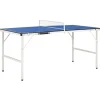 vidaXL Tafeltennistafel 152x76x66 cm met net 152x76x66 cm blauw